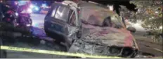  ?? FILE PHOTO ?? An innocent woman was killed in Hamilton when this Chevy Trailblaze­r crashed into her vehicle concluding a police chase that started in Trenton.