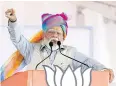  ?? AFP ?? Narendra Modi campaigns in Pushkar last week.