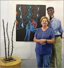  ?? SUBMITTED PHOTO ?? Sculptor Tess Little and mixed-media artist Willis “Bing” Davis are featured in exhibition­s at Sinclair Community College and The Contempora­ry.