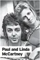  ?? ?? Paul and Linda mccartney