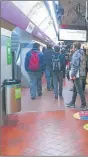  ??  ?? LISTA. La estación Correo Central, bajo el CCK, conecta con la línea B. Catalinas, con el Metrobus del Bajo, y la de Retiro será el punto de conexión con la C. Hoy, funciona con