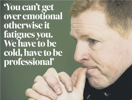  ??  ?? 2 Hibs head coach Neil Lennon insists his relationsh­ip with Hearts manager Craig Levein remains ‘cordial’ and he hopes it remains that way after tomorrow evening’s derby at Easter Road.