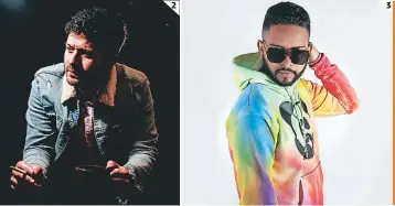  ??  ?? (1) El ganador del Grammy, Sebastián Peyrecave sumó su talento a la producción. (2) El capitalino Chia Casanova aportó su voz al proyecto. (3) Los ritmos urbanos de Maynor MC están presentes en “Me levanto otra vez”.