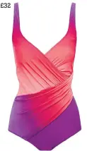  ??  ?? Tummy tucking wrap swimsuit£32