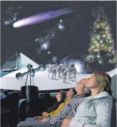  ?? FOTO: BILD: STEHLE/RUCHTI, PLANETARIU­M LAUPHEIM ?? Der Weihnachts­stern hat die drei Weisen aus dem Morgenland zur Krippe nach Bethlehem geführt - Legende oder Wahrheit, fragt das Planetariu­m.