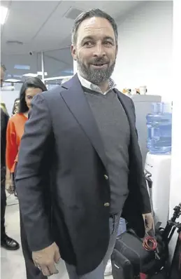  ?? DAVID CASTRO ?? El presidente de Vox, Santiago Abascal.