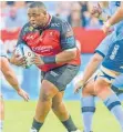  ?? | BackpagePi­x ?? THE Lions’ Asenathi Ntlabakany­e says ‘winning a collision gets me hyped up’.