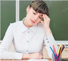  ??  ?? Teachers are facing a highly stressful time.