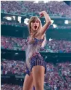  ?? Eras Tour. ?? TAYLOR Swift in peak shape on stage during her | Instagram