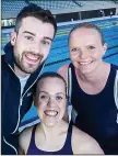  ??  ?? ADVERT: Simmonds with Jack Whitehall and Susie Rodgers