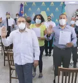  ?? F.E ?? Guillermo Moreno junto a candidatos congresual­es de Alpaís.