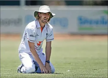  ?? ?? Close not but no cigar: Nagambie fell to Northerner­s in its Haisman Shield season opener despite an incredible all-round performanc­e by skipper Mark Nolan.