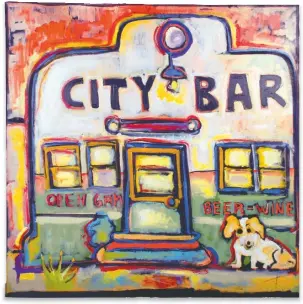  ??  ?? City Bar,
2014, acrylic