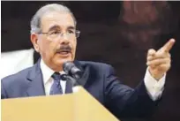  ?? ARCHIVO/LISTÍN DIARIO ?? Reconocimi­ento. El presidente Danilo Medina consideró que la trayectori­a de Miguel Franjul ha sido "responsabl­e y honesta".