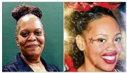  ??  ?? Donna Ivy (left) was bludgeoned to death by her daughter, Dana Witcher (right), at their apartment in Cleveland, police say.