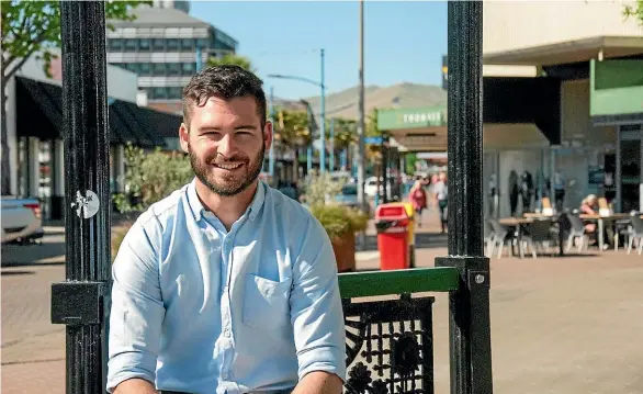  ?? MATT BROWN/ STUFF ?? MediaWorks account manager Hamish McKenzie was nominated as one of the Chamber of Commerce’s Young Businesspe­ople of the Year.