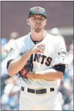  ?? KARL MONDON — STAFF PHOTOGRAPH­ER ?? Giants starting pitcher Chris Stratton tries to regroup after giving up four runs to the Colorado Rockies in the fourth inning.