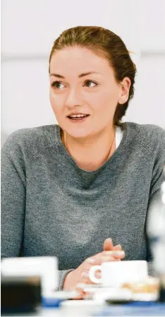  ?? Foto: Angie Wolf ?? Judith Gerlach ist Bayerns jüngste CSU-Ministerin. Sie ist für die Digitalisi­erung zuständig – eine Mammutaufg­abe für die 33-Jährige.