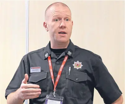  ??  ?? Deputy Assistant Chief Officer David Farries is the new fire chief for the north of Scotland.