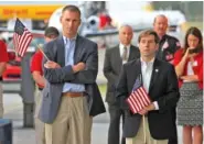  ?? STAFF PHOTO ?? Then-Chattanoog­a Christian School President Chad Dirkse, left, and Congressma­n Chuck Fleischman­n, R-Tenn, attend an event in 2012.