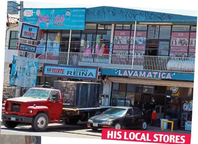  ?? ?? Mexican hideaway: The reclusive Thomas Markle (far left) lives in the run-down beachfront community of San Antonio Del Mar HIS LOCAL STORES