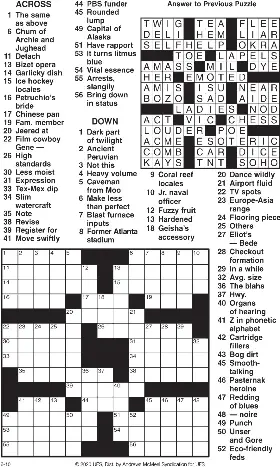 Crossword Puzzle - PressReader