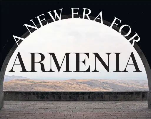  ?? DANIELLE VILLASANA PHOTOS/THE NEW YORK TIMES ?? Charents Arch, a monument to Armenia’s great modern poet Yeghishe Charents, in Voghjaberd, Armenia.