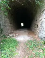  ??  ?? Il tunnel sotto Capo San Martino
