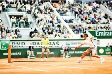  ??  ?? Federer (R) lost to Nadal at the French Open semi-finals this year. - AFP photo