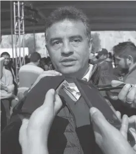  ?? FRANCISCO VILLEDA ?? Moisés Ramírez Tapia, presidente municipal de Tepeji del Río.