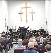  ?? ?? Southern Sierra Pops performs at Shepherd of the Hills Church Saturday evening.