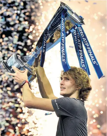  ??  ?? Alexander Zverev löst in London Verspreche­n ein. So sieht eine kommende Nummer eins aus.