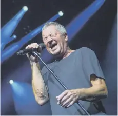  ??  ?? Deep Purple lead singer Ian Gillan showed no sign of fading