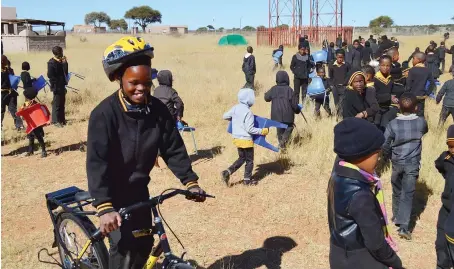  ??  ?? ALL ABOUT THE BIKE: A United States resident has started a crowd-funding initiative called Backabuddy, which aims to raise funds to purchase bicycles for pupils to get to school safely.