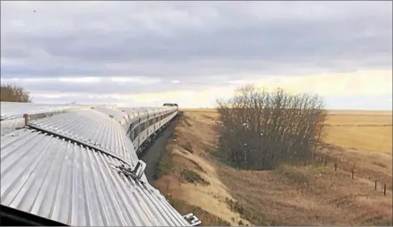  ?? JANET PODOLAK — THE NEWS-HERALD. ?? The Canadian’s dome car affords endless views of the vast prairies of Saskatchew­an.