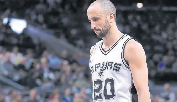  ?? AFP ?? Un auténtico crack. Si Emanuel Ginóbili se retira del básquetbol, dejará San Antonio después de 16 temporadas y cuatro anillos de campeón.