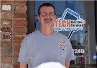  ?? ?? Owner Scott Moody poses for a photo outside MTECH.