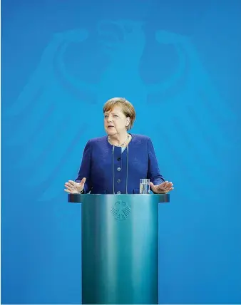  ?? AFP ?? German leader Angela Merkel’s plan for a €500 billion coronaviru­s fund has met resistance from some EU states.