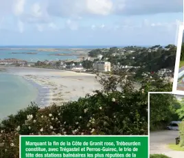  ??  ?? Marquant la fin de la Côte de Granit rose, Trébeurden constitue, avec Trégastel et Perros-Guirec, le trio de tête des stations balnéaires les plus réputées de la côte nord de Bretagne.