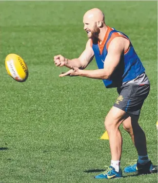  ?? Picture: STEVE HOLLAND ?? Gary Ablett is set to return in the away trip to Fremantle.