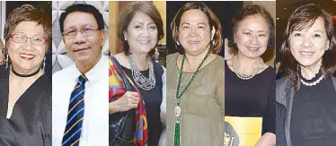  ??  ?? Top PR communicat­ions doyens Susan Joven, Edd Fuentes, Toni Palenzuela, Annie Ringor, Charisse Chuidian and Raquel Hizon