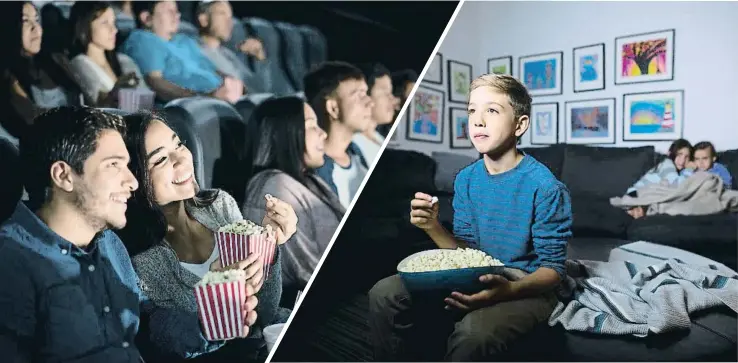  ?? ANDRESR / GETTY ?? Nos quedan las palomitas Frente a la oferta de las plataforma­s digitales, la exhibición tradi- cional, en sala, deberá encontrar nuevas fórmulas en el 2018, donde quizá sólo perduren las palomitas