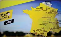  ?? SAKUTIN
FOTO: LEHTIKUVA-AFP/ STEPHANE DE ?? Tour de France-arrangören ASO presentera­de rutten■ för nästa år i Paris.