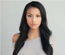  ?? PHOTO: KEESIC DOUGLAS ?? Ashley Callingbul­l, a 28-year-old Cree First Nations woman — actor, model, former Mrs Universe, activist and motivation­al speaker — shared inspiratio­nal remarks at the Indigenous HEADSTRONG summit held on Tsuu T’ina First Nation on Sept. 26.