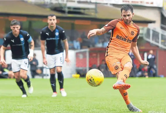  ??  ?? Dundee United striker James Keatings didn’t feature against Alloa but looks sure to be back in the team for the home game against Dumbarton.