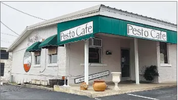  ?? (NWA Democrat-Gazette/Garrett Moore) ?? Fayettevil­le’s Pesto Cafe, which closed in December, will reopen under new management. Lance Corbin posted on social media last week that the restaurant at 1830 N. College Ave. would return this spring.