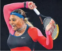  ?? PAUL CROCK AFP VIA GETTY IMAGES ?? Serena Williams is one successful match from earning another shot at reaching Margaret Court’s record of major titles.