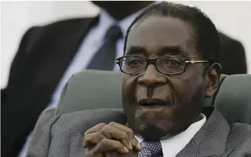  ??  ?? The late former president Robert Mugabe