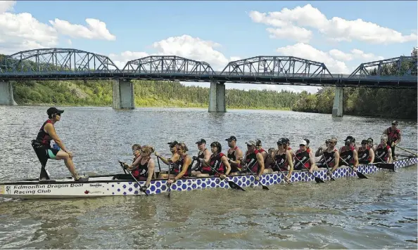  ?? LARRY WONG ?? The Edmonton Dragon Boat Racing Club’s seniors competitiv­e Team Tsunami will be leaving for Hungary this week to compete in the Club Crew World Dragon Boat Championsh­ips July 17-22. The team earned a bronze medal in the 2016 world championsh­ips in...