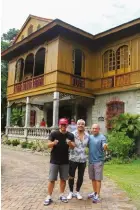  ?? ?? FROM TOP On the Visayas leg of the tour, the three visited farm-to-table restaurant­s and ancestral homes in Bacolod